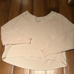Large V-neck white sweater from Target